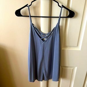 Cross cross fashion tank, free beauty gift with purchase!